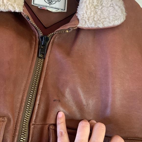 ACME x Bugs Bunny Leather Jacket Brown Size M - Picture 6 of 16